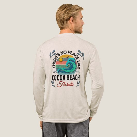 Cocoa  Beach, Florida Tri-Blend Shirt (Voller Rücken)