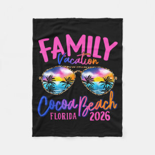 Cocoa Beach Florida Urlaub 2026 passende Familie Fleecedecke
