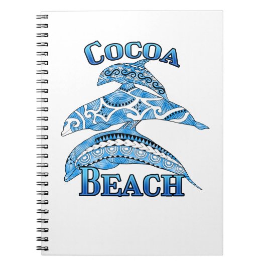 Cocoa Beach Florida Vacation Delphine Notizblock (Vorderseite)