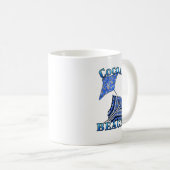 Cocoa Beach Florida Vacation Tribal Stingray Kaffeetasse (VorderseiteRechts)