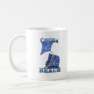 Cocoa Beach Florida Vacation Tribal Stingray Kaffeetasse