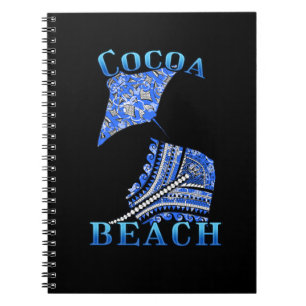 Cocoa Beach Florida Vacation Tribal Stingray Notizblock