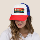 Cocoa Beach, Florida Woody Trucker Hat Truckerkappe (Beispiel)