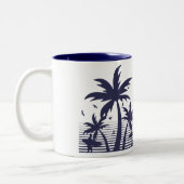 Cocoa Beach Florida Zweifarbige Tasse (Links)