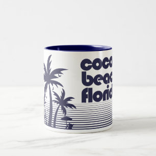 Cocoa Beach Florida Zweifarbige Tasse