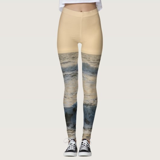 Cocoa Beach Paddleboarding Leggings (Vorderseite)