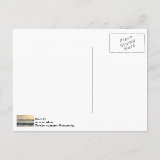 Cocoa Beach Paddleboarding Postkarte (Rückseite)