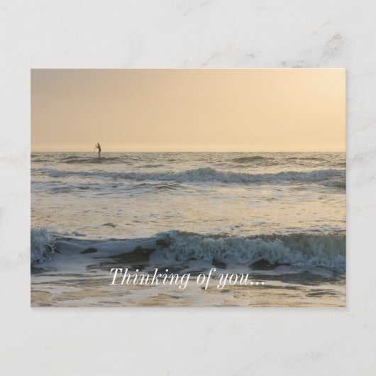 Cocoa Beach Paddleboarding Postkarte (Vorderseite)