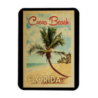 Cocoa Beach Palm Tree Vintage Reisen