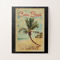 Cocoa Beach Palm Tree Vintage Reisen