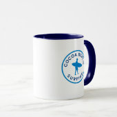 Cocoa Beach Surfen Kaffeetasse (VorderseiteRechts)