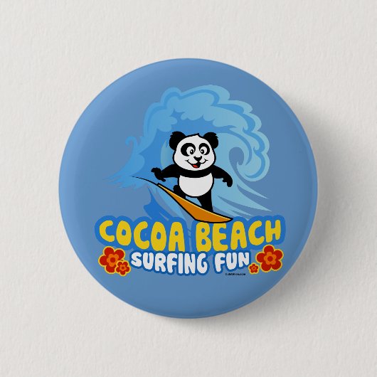 Cocoa Beach Surfspass Button (Vorderseite)