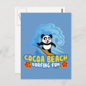 Cocoa Beach Surfspass Postkarte (Vorne/Hinten)