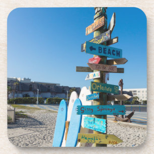 Cocoa Beach Tiki Totem Getränkeuntersetzer