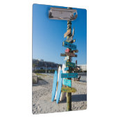 Cocoa Beach Tiki Totem Klemmbrett (Rechts)