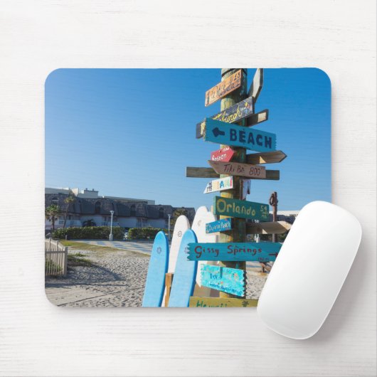 Cocoa Beach Tiki Totem Mousepad (Mit Mouse)