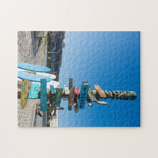 Cocoa Beach Tiki Totem Puzzle (Horizontal)
