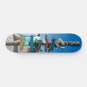 Cocoa Beach Tiki Totem Skateboard (Horizontal)