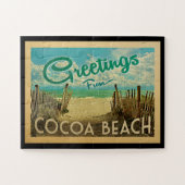 Cocoa Beach Vintage Reisen Puzzle (Horizontal)