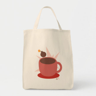 Cocoa Bomb Hot Chocolate Funny Toon Tragetasche