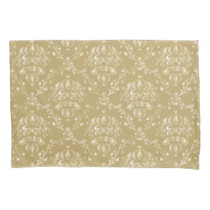 Cocoa Brown Damask Kissenbezug