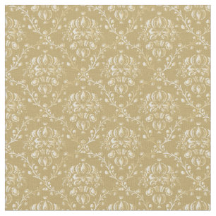 Cocoa Brown Damask Stoff