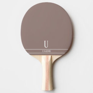 Cocoa Brown Mit Monogramm Ping Pong Paddle Tischtennis Schläger