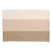 Cocoa Brown Ombre Streifen Kissenbezug (Vorderseite-Links)