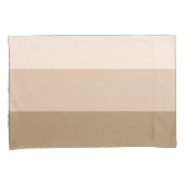 Cocoa Brown Ombre Streifen Kissenbezug (Vorderseite-Rechts)