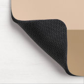 Cocoa Brown Ombre Streifen Mousepad (Ecke)