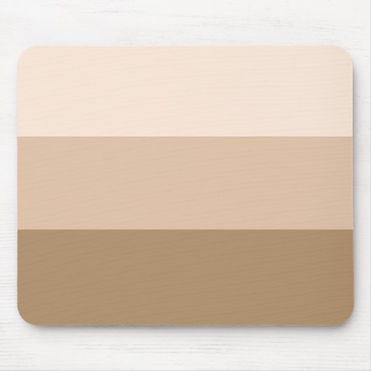 Cocoa Brown Ombre Streifen Mousepad (Vorne)