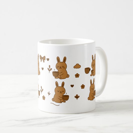 Cocoa Bunny Dreams Mug Kaffeetasse (VorderseiteRechts)