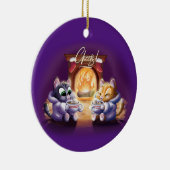 COCOA CATS/PINK NIGHTMARE (2 Seiten!) - Jeff Willi Keramik Ornament (Rechts)