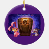 COCOA CATS/PINK NIGHTMARE (2 Seiten!) - Jeff Willi Keramik Ornament (Hinten)
