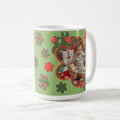Cocoa, Chaos, Christmas Photo Holiday Coffee Mug Kaffeetasse (VorderseiteRechts)
