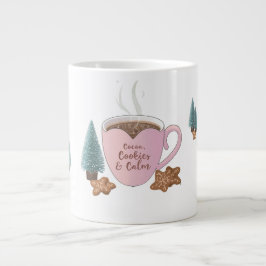 Cocoa, Cookies & Calm – Pastel Christmas CoT-Shirt Jumbo-Tasse