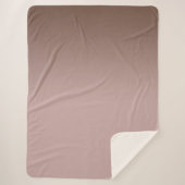 Cocoa Cream Brown Ombre Gold Glitzer Herz Sherpadecke (Vorderseite)