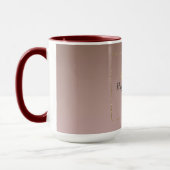 Cocoa Cream Brown Ombre Gold Glitzer Herz Tasse (Links)