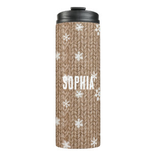 Cocoa Cream Schneeflocken Weihnachten Thermosbecher