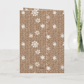 Cocoa Cream Snowflakes Christmas Karte (Rückseite)