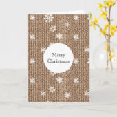 Cocoa Cream Snowflakes Christmas Karte (Gelbe Blume)