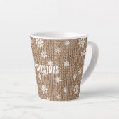 Cocoa Cream Snowflakes Christmas Milchtasse (Rechte Ecke)