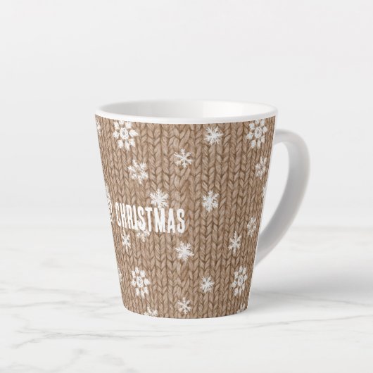 Cocoa Cream Snowflakes Christmas Milchtasse (Rechte Ecke)