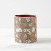Cocoa Cream Snowflakes Christmas Tasse (Zentrum)