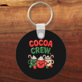 Cocoa Crew Christmas Hot Chocolate Pajamas For Fam Schlüsselanhänger (Vorderseite)