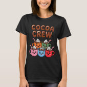 Cocoa Crew Cute Christmas Hot Chocolate Matching P T-Shirt (Vorderseite)