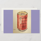 Cocoa Flat Notecard Briefpapier (Vorne/Hinten)