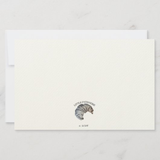 Cocoa Flat Notecard Briefpapier (Rückseite)