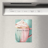 Cocoa Gold Pink Mint wünscht Confetti Sparkone Magnet (In Situ (Geschirrspüler))