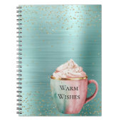Cocoa Gold Pink Mint wünscht Confetti Sparkone Notizblock (Vorderseite)